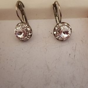 Imitation diamond earrings